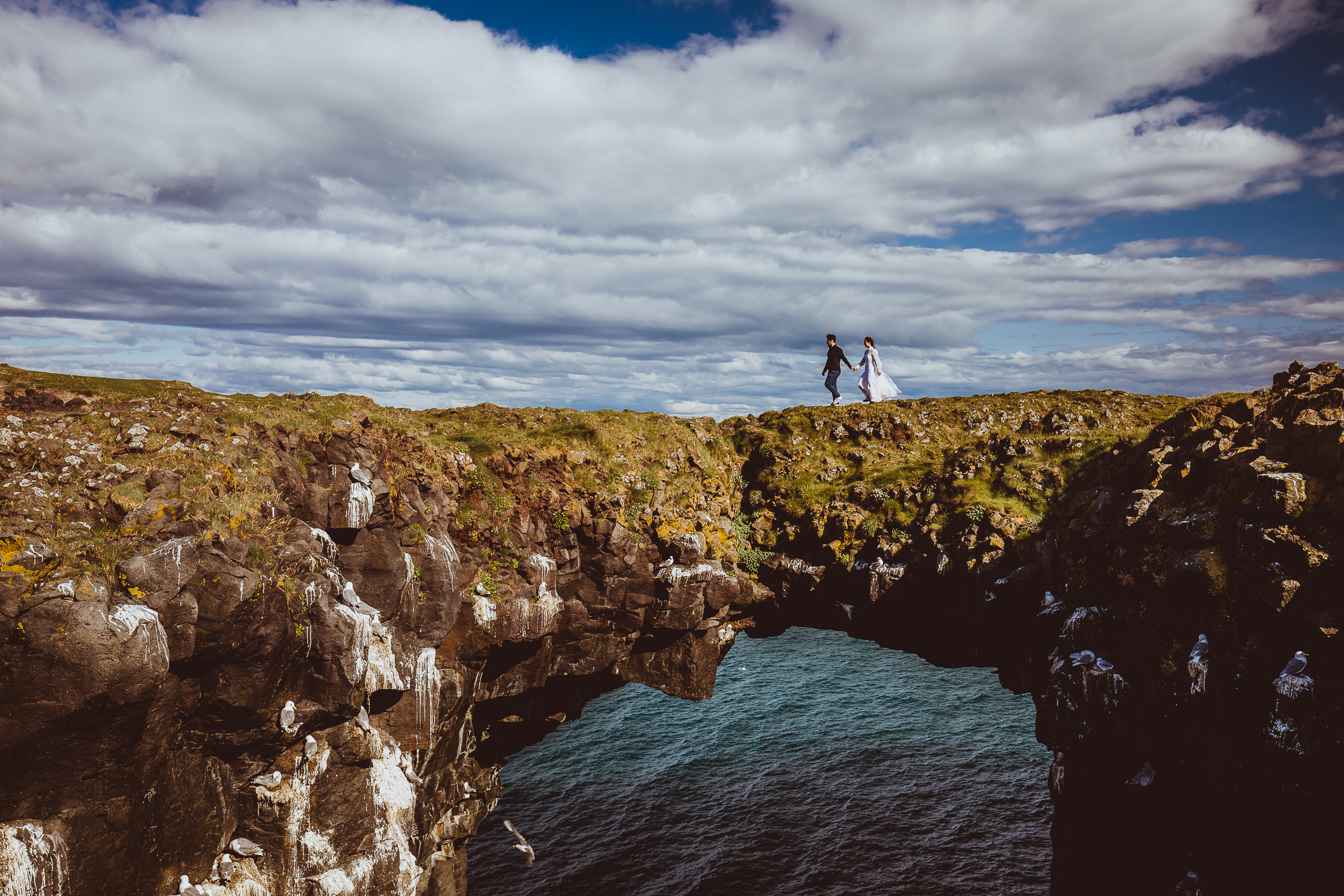 Elopement Wedding at Black Church Budir & Arnarstapi in Iceland